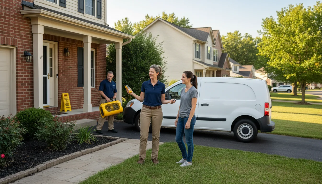 Water restoration image for Dehumidification And Cleanup Services in Victoria, MN
